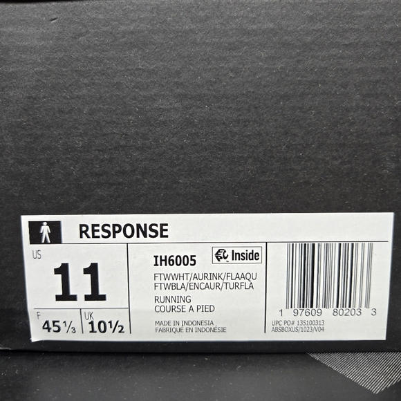 New Adidas Response Men's Running Shoes Size 11 - Picture 8 of 8